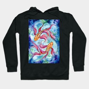 Watercolour Koi Hoodie